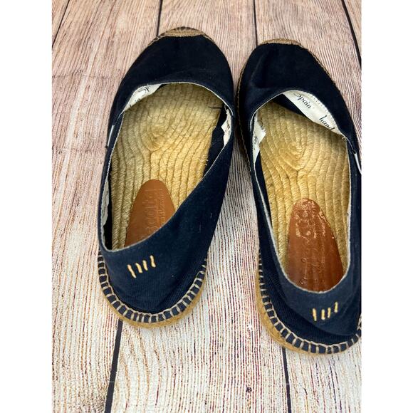 Viscata espadrille flats size 44 navy Canvas Slip on - Picture 7 of 9